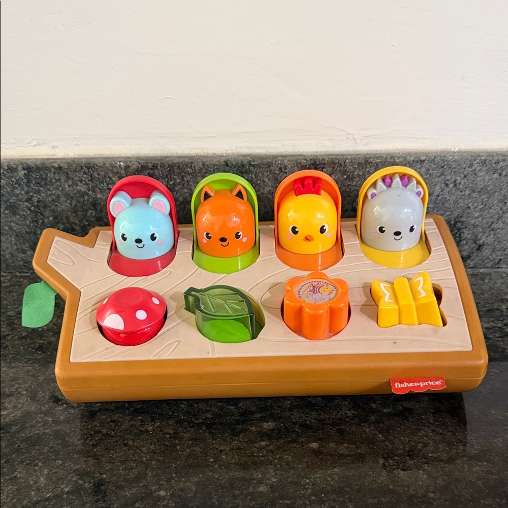 Vintage Fisher-Price Pop-Up Woodland Puzzle Toy